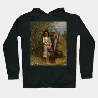 Blackberry Picking by John George Brown Hoodie